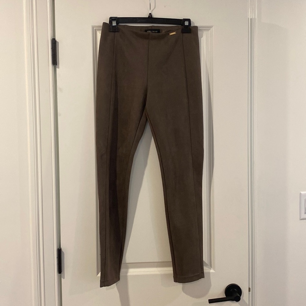 Faux Suede pull on legging